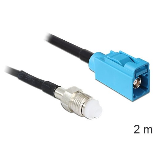 Delock cable de antena fme hembra  fakra z hembra rg-174 2 m