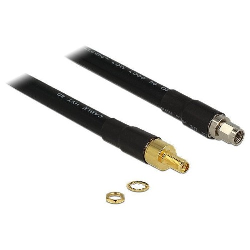 Delock cable de antena rp-sma macho  rp-sma hembra cfd400 llc400 2 m low loss