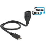 Delock cable usb 2.0 micro b macho usb 2.0 a hembra 50 cm