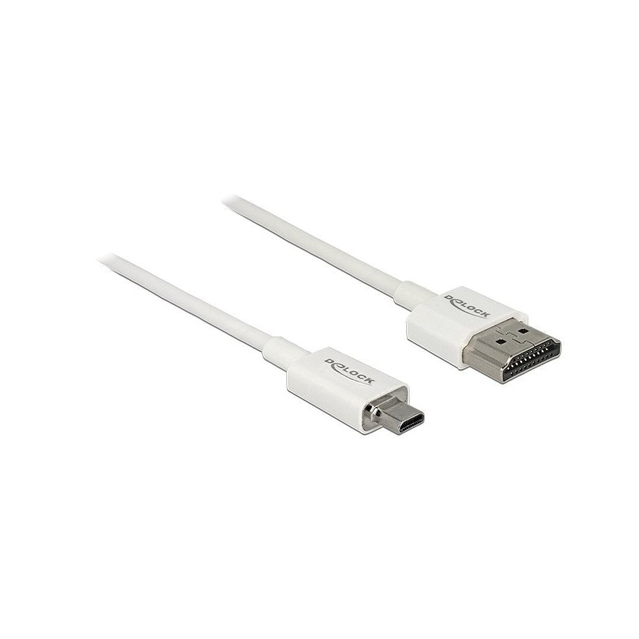 Delock cable hdmi a macho  hdmi micro d macho high speed with ethernet 3d 4