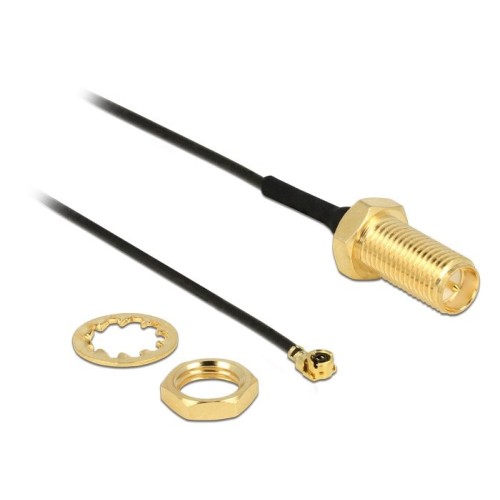 Delock cable de antena rp-sma hembra para instalación  mhf/ u.fl-lp-068 kompatibler