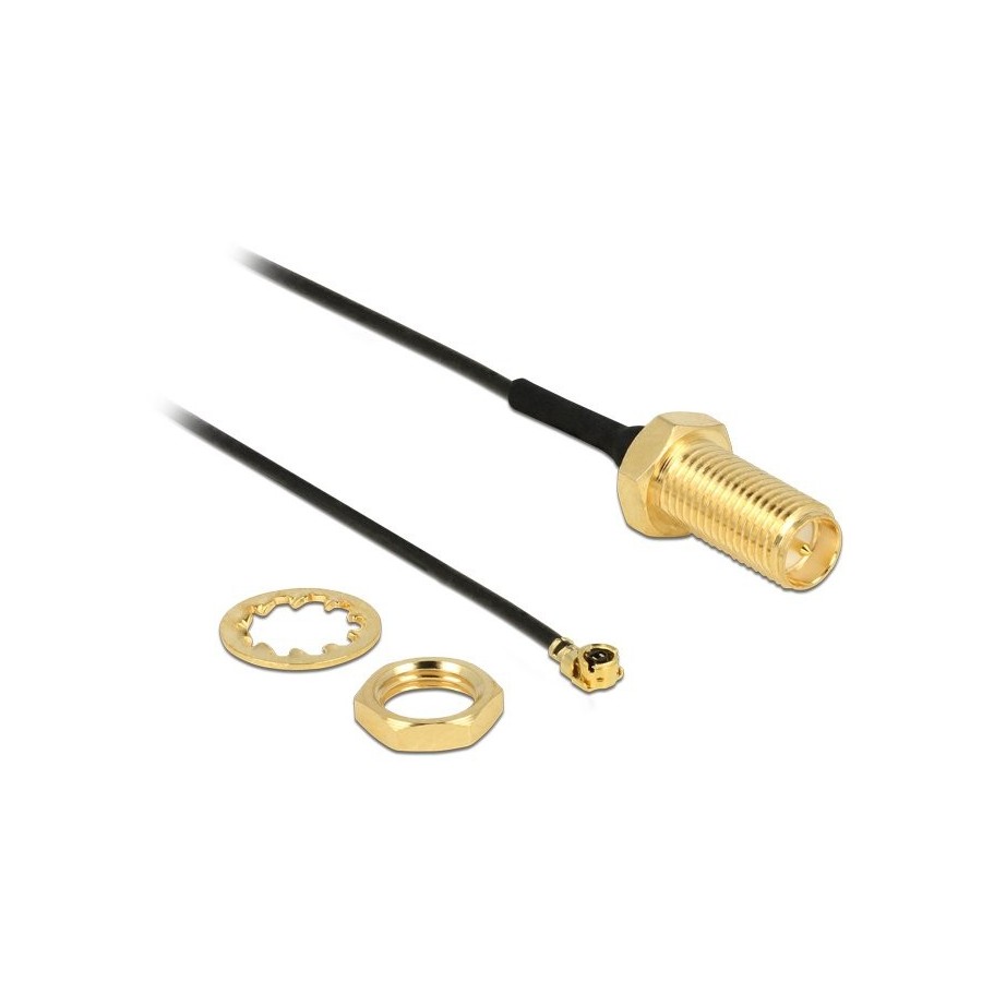 Delock cable de antena rp-sma hembra para instalación  mhf/ u.fl-lp-068 kompatibler