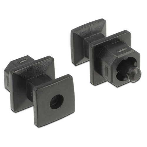 Delock cubierta antipolvo para enchufe toslink con mango 10 piezas negro