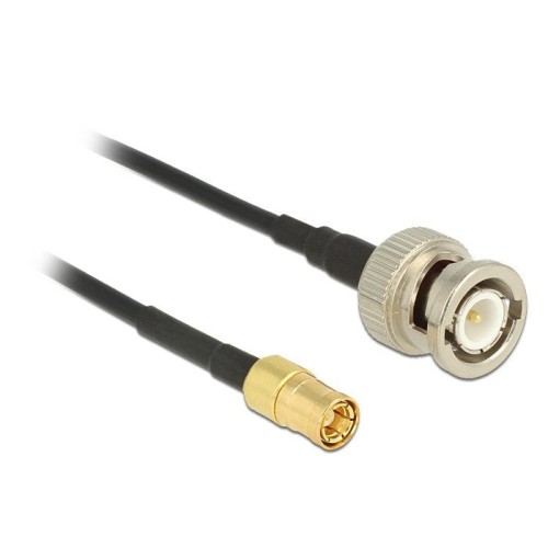 Delock cable de antena bnc macho  smb macho rg-174 1 m
