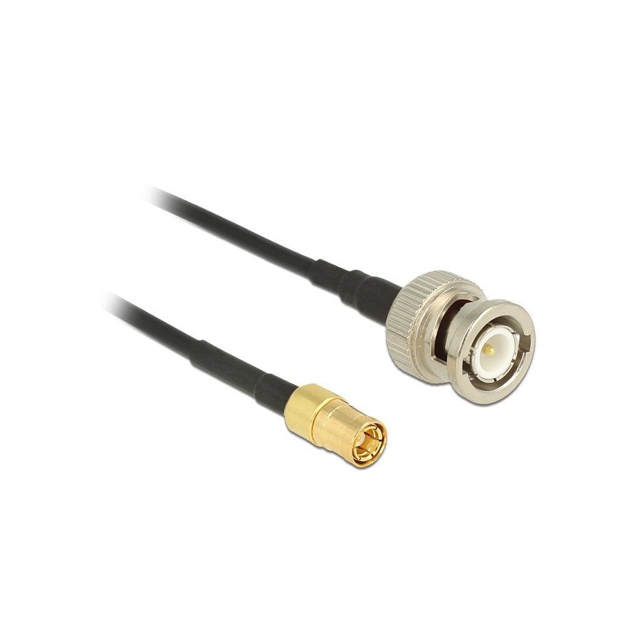 Delock cable de antena bnc macho  smb macho rg-174 1 m