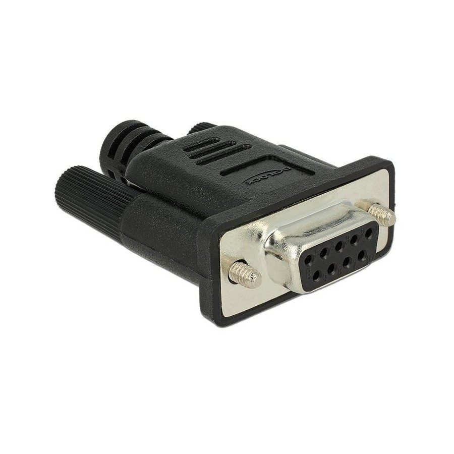 Delock adaptador rs-232 db9 hembra loopback