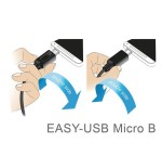 Delock cable easy-usb 2.0 typ-a macho  easy-usb 2.0 typ m
