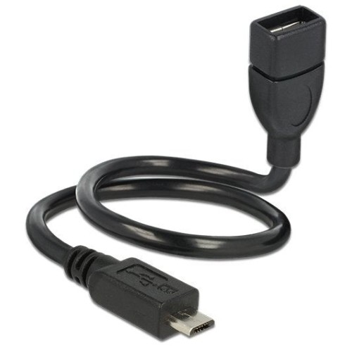 Delock cable usb 2.0 micro-b macho usb 2.0 tipo a hembra 0.35m