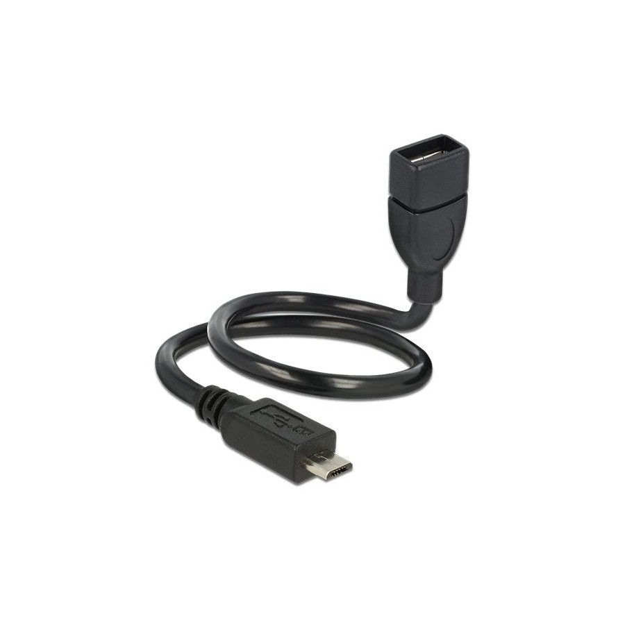 Delock cable usb 2.0 micro-b macho usb 2.0 tipo a hembra 0.35m