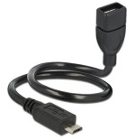 Delock cable usb 2.0 micro-b macho usb 2.0 tipo a hembra 0.35m