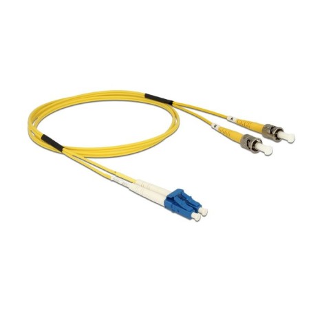 Delock cable de fibra óptica lc st monomodo os2 1 m