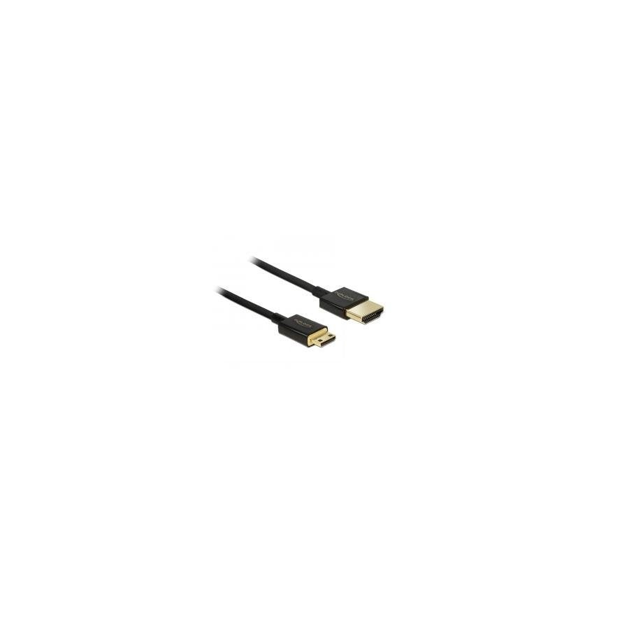 Delock cable hdmi - hdmi mini-c alta velocidad con ethernet 3m