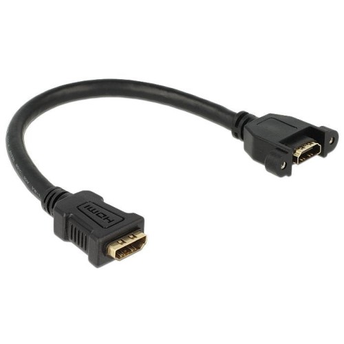 Delock cable hdmi a hembra  hdmi a hembra para instalación 25 cm