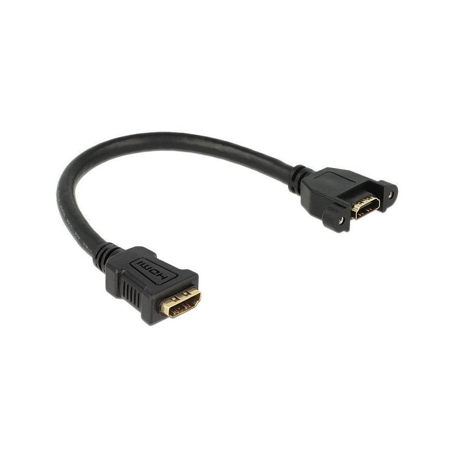 Delock cable hdmi a hembra  hdmi a hembra para instalación 25 cm