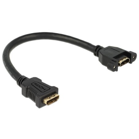 Delock cable hdmi a hembra  hdmi a hembra para instalación 25 cm