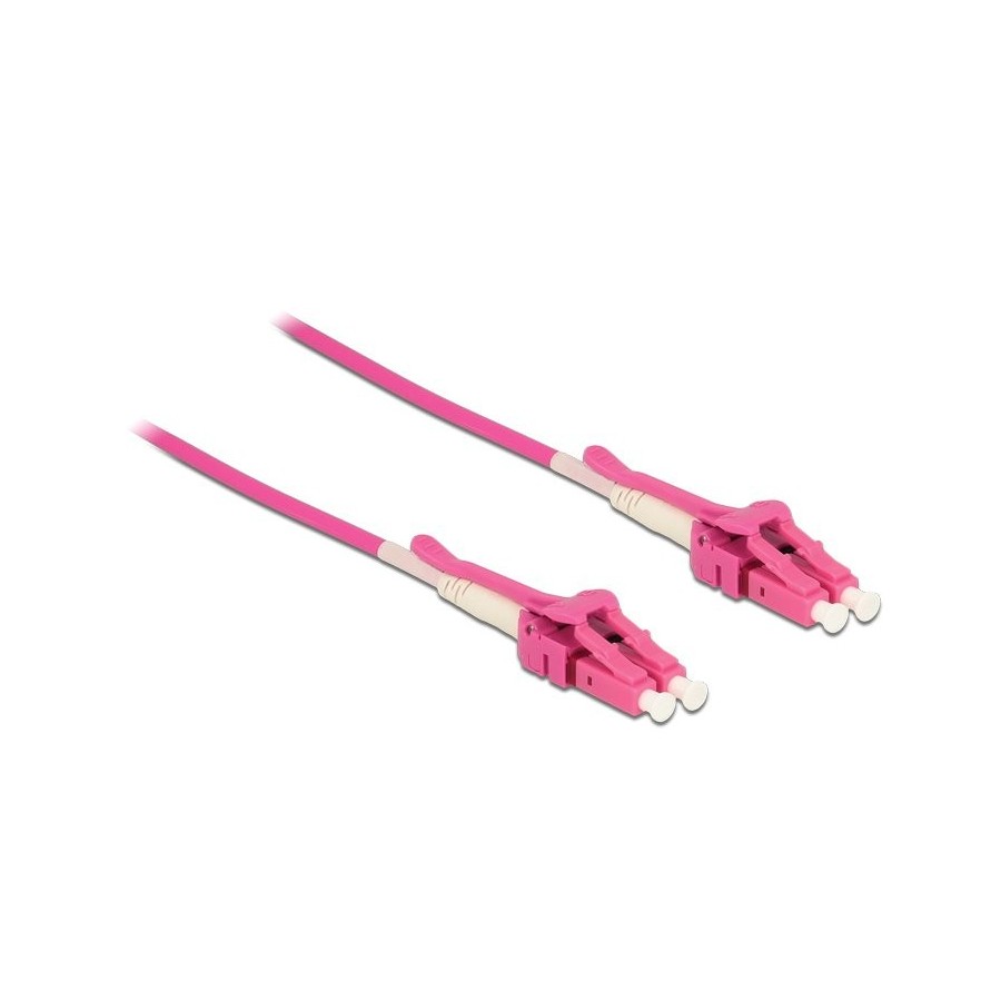 Delock cable de fibra óptica lc  lc multimodo om4 uniboot 1 m