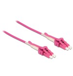 Delock cable de fibra óptica lc  lc multimodo om4 uniboot 1 m