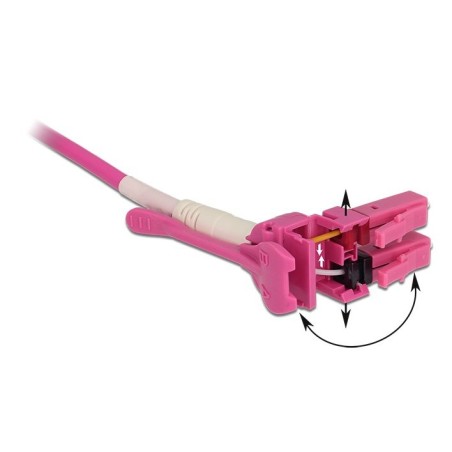 Delock cable de fibra óptica lc  lc multimodo om4 uniboot 3 m