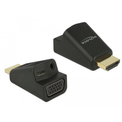 Delock adaptador hdmi-a macho  vga hembra con audio