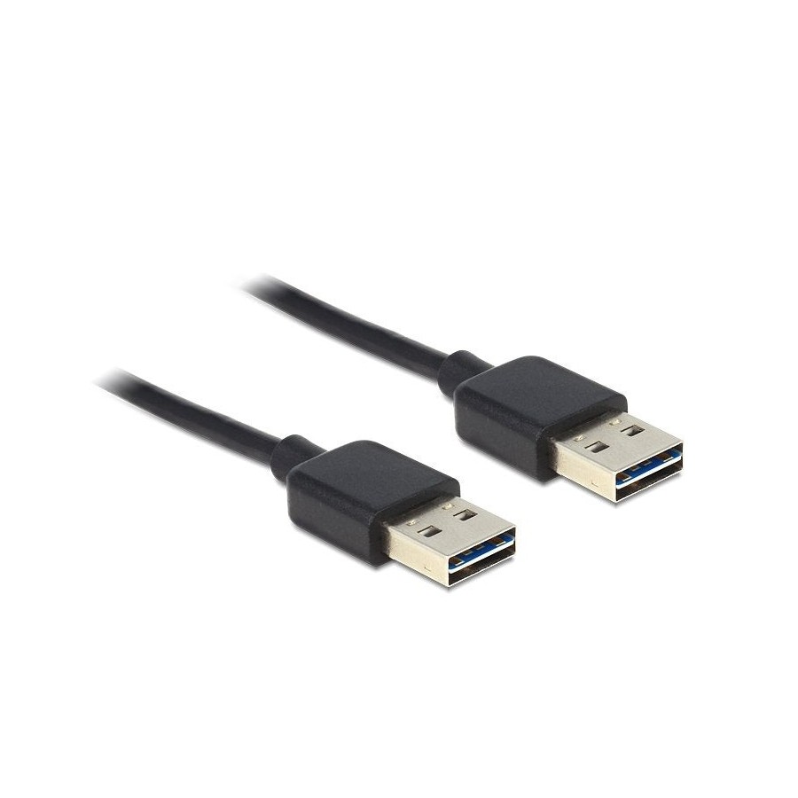 Delock cable easy usb 2.0-a macho  macho negro 2 m