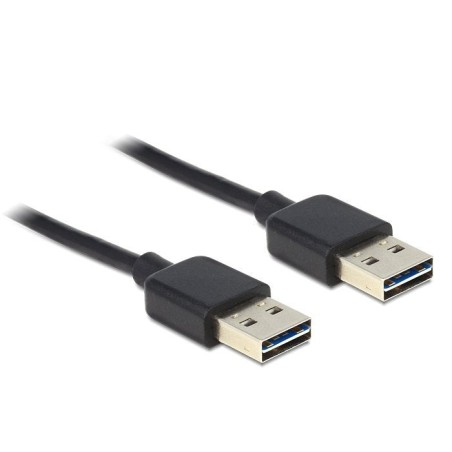 Delock cable easy usb 2.0-a macho  macho negro 2 m
