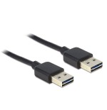 Delock cable easy usb 2.0-a macho  macho negro 2 m