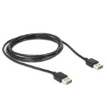 Delock cable easy usb 2.0-a macho  macho negro 2 m