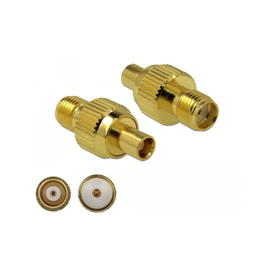 Delock adaptador sma hembra a mcx hembra 3 ghz