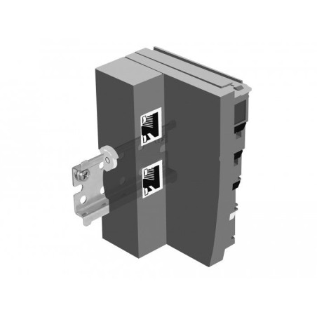 Delock carril din de acero inoxidable con tope para montaje en pared