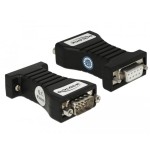 Delock isolator 1 x serie rs-232 db9 hembra a 1 x serie rs-232 db9