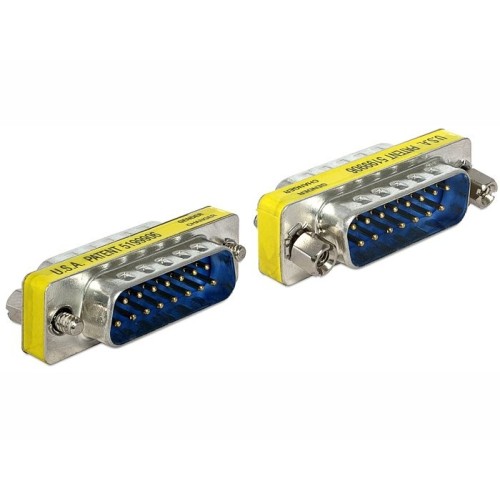 Delock adaptador sub-d 15 pin macho  macho gender changer