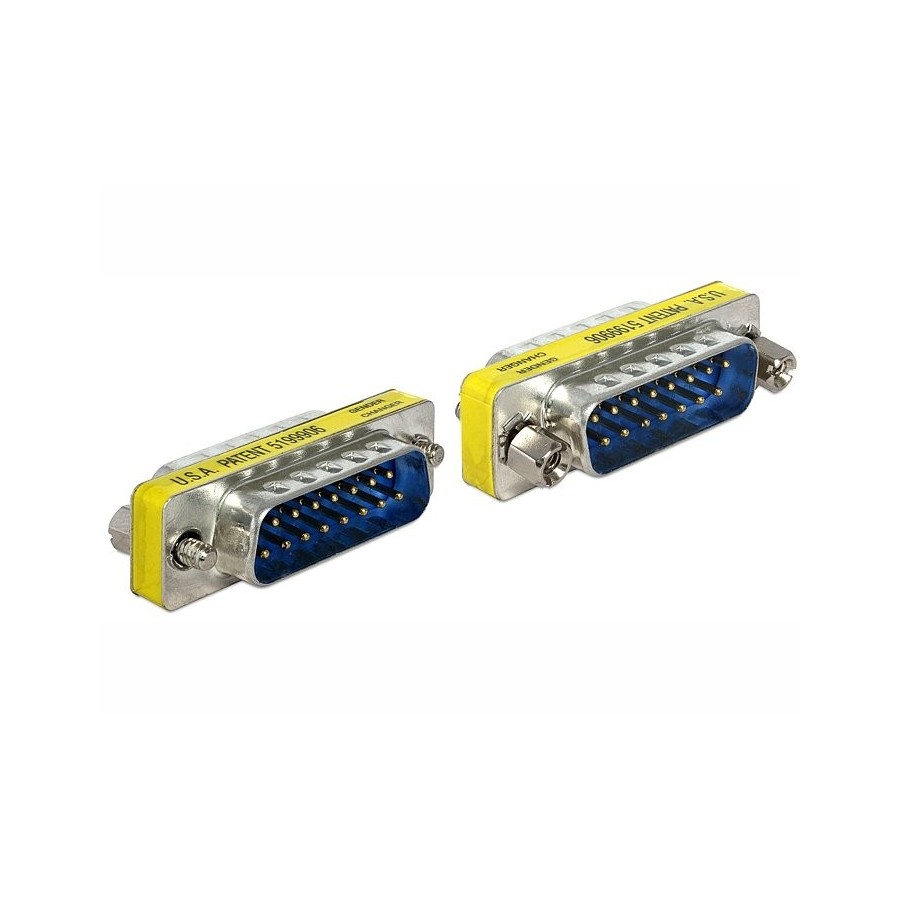 Delock adaptador sub-d 15 pin macho  macho gender changer