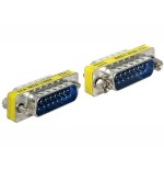 Delock adaptador sub-d 15 pin macho  macho gender changer