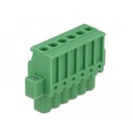 Delock juego de terminales para carril din 6 pasadores con bloqueo por tornillo