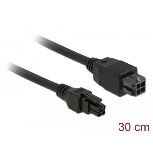 Delock micro fit 3.0 cable de extensión de 4 pines macho hembra 30 cm