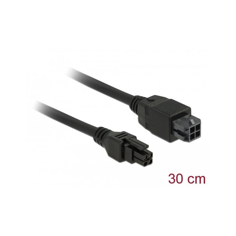Delock micro fit 3.0 cable de extensión de 4 pines macho hembra 30 cm