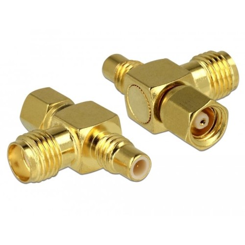 Delock adaptador smc hembra  smc macho  sma hembra t-piezas