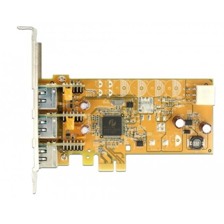 Delock tarjeta powered usb pci express 3 x 12 v