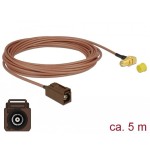 Delock cable de antena fakra f hembra  sma 90° hembra para instalación rg-316 5 m