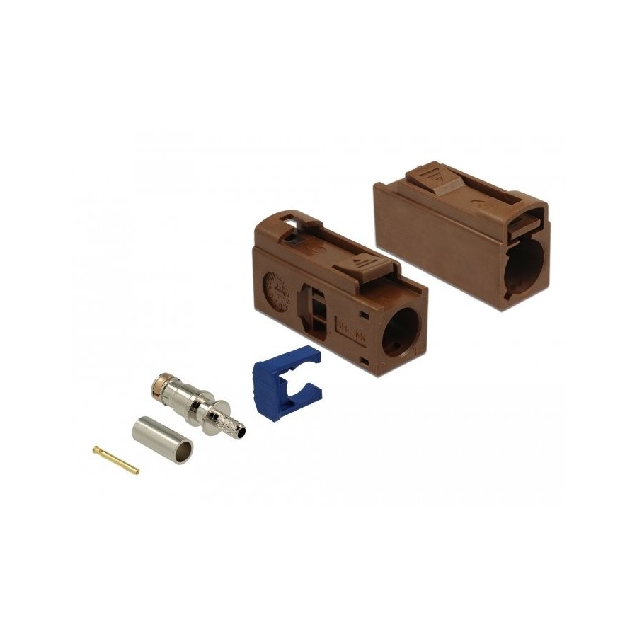 Delock fakra f hembra de 25 mm (largo) para prensar