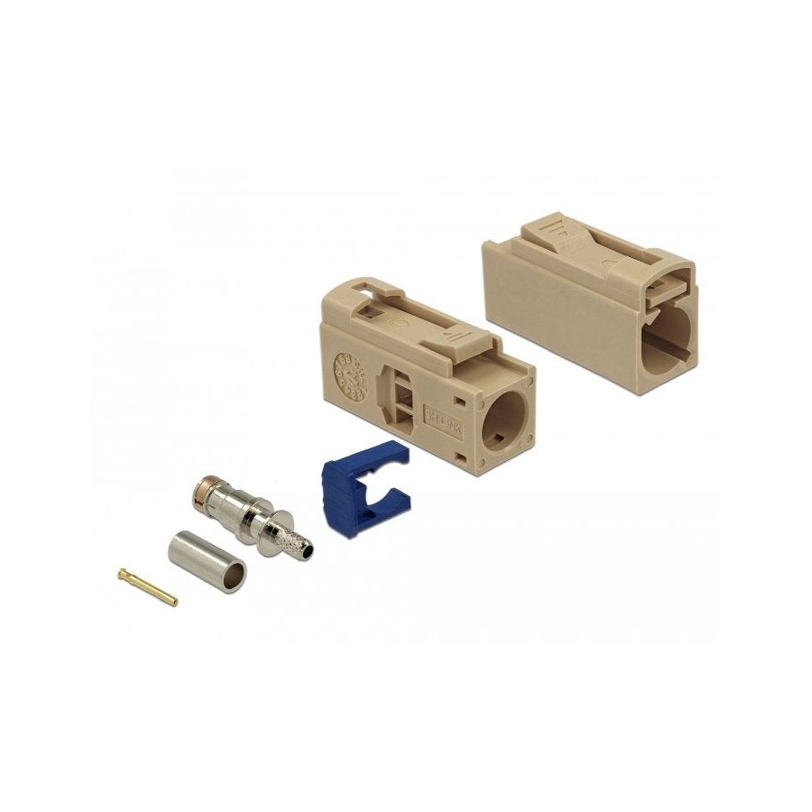 Delock fakra i hembra de 25 mm (largo) para prensar