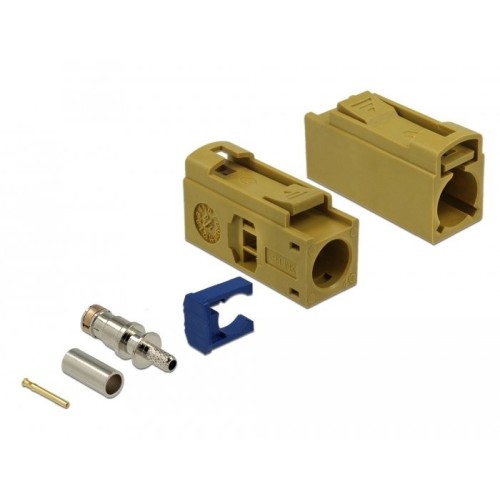 Delock fakra k hembra de 25 mm (largo) para prensar