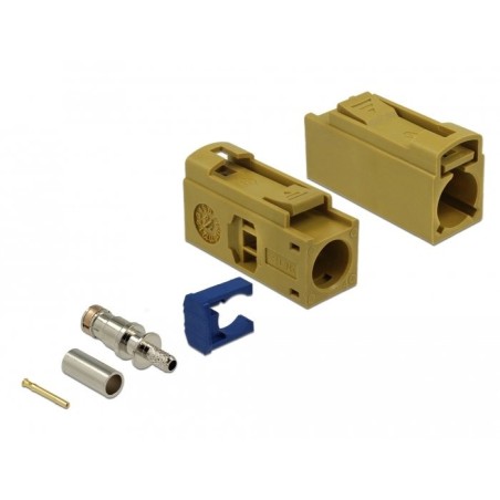 Delock fakra k hembra de 25 mm (largo) para prensar
