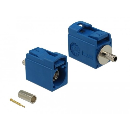 Delock fakra c jack de 21 mm (corto) para crimpar