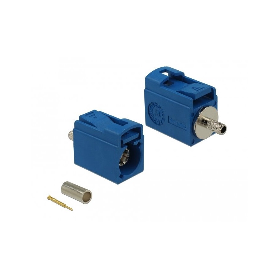 Delock fakra c jack de 21 mm (corto) para crimpar