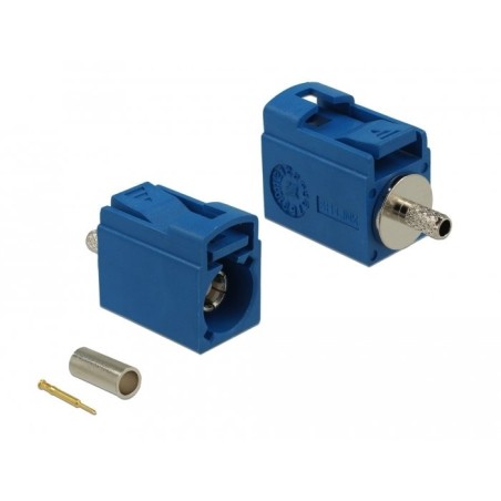 Delock fakra c jack de 21 mm (corto) para crimpar