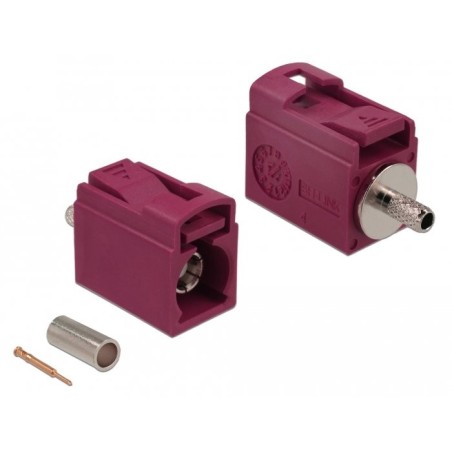 Delock fakra l jack de 21 mm (corto) para crimpar