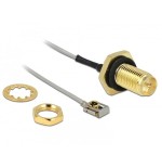 Delock cable de antena rp-sma hembra para instalación a mhf® i lk macho 1.13 10 cm