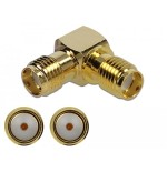 Delock adaptador sma hembra a sma hembra 90° 10 ghz