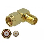 Delock adaptador rp-sma macho a rp-sma hembra 90° 3 ghz